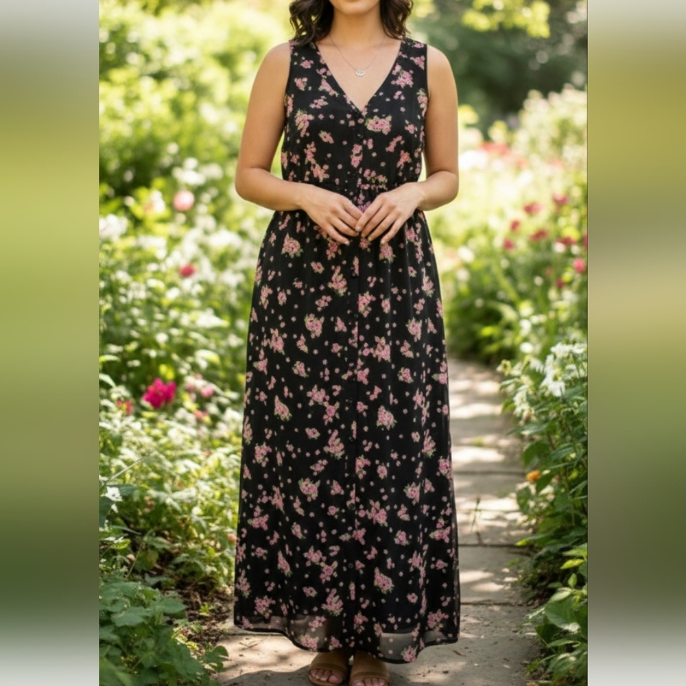 TORRID brand .. Floral Sleeveless Maxi Dress (25)